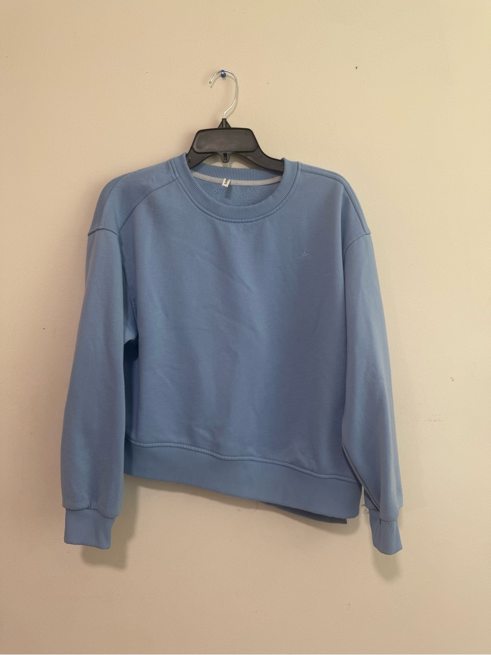 HALARA Soft Blue Boxy Crewneck Sweatshirt